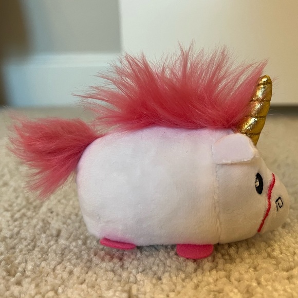 Despicable Me Teeny Ty Fluffy The Unicorn Plush, 4 inches Long - Picture 6 of 9
